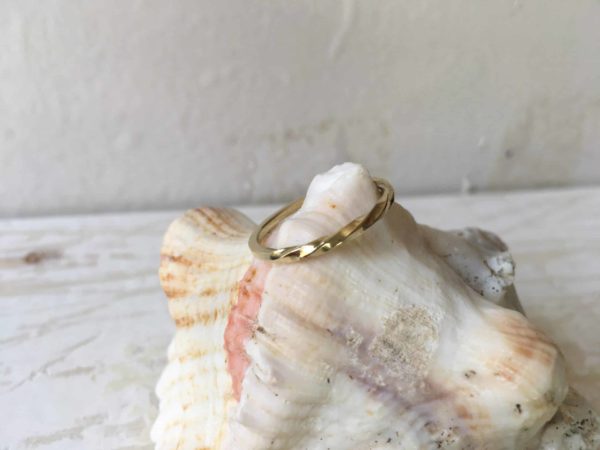 Schmaler Möbiusring aus Gold "Parthenea 2"