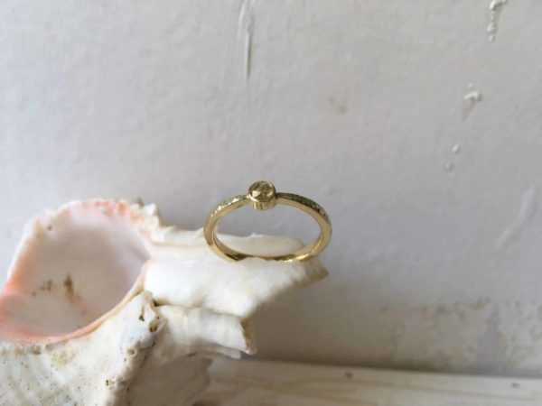 Verlobungsring mit gelbem Diamant "Hemerea"